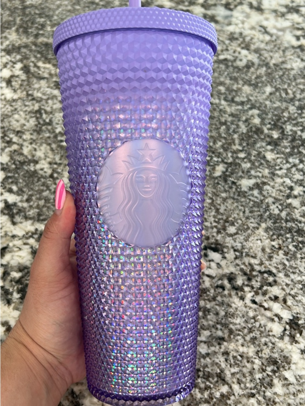 Starbucks Purple Studded Tumbler with Lid